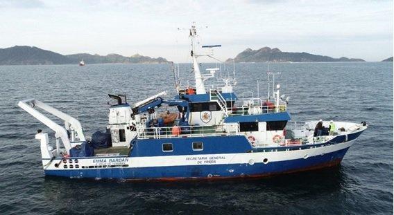 Otro de los buques de investigación del Ministerio, el Emma Bardán (@mapagob)