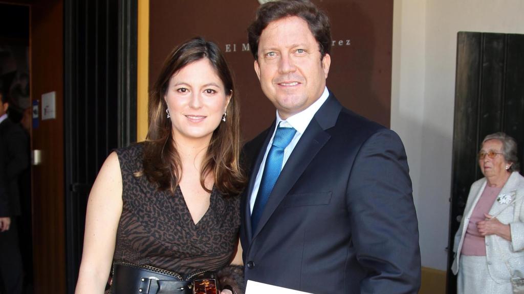 Chábeli Iglesias y Christian Altaba en la entrega de Medallas al Méritos de las Bellas Artes en 2010.