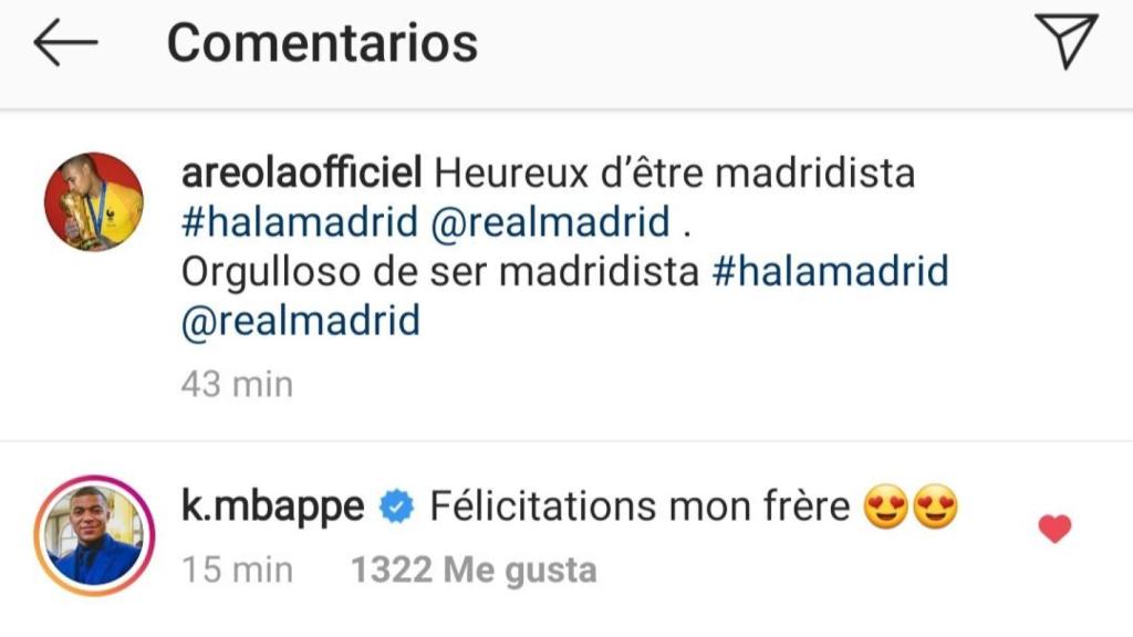 El mensaje de Mbappé a Areola