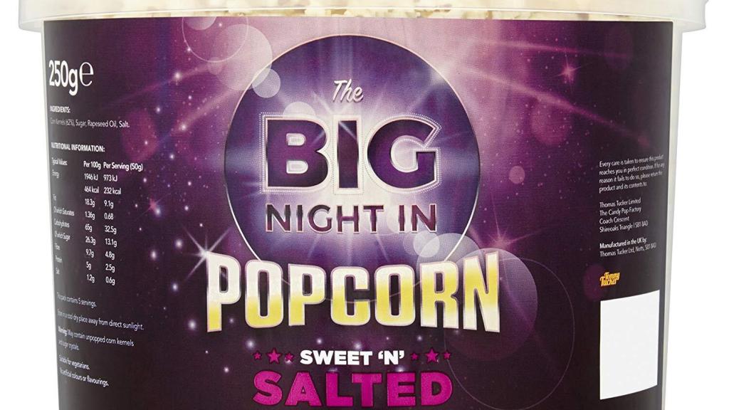 Las palomitas envasadas sobre las que se ha emitido la alerta.