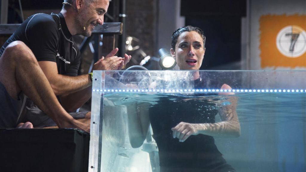 Pilar Rubio logró batir su récord de apnea en directo en 'El Hormiguero'.