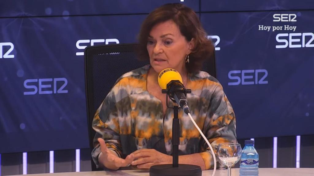 Carmen Calvo en la Cadena Ser.