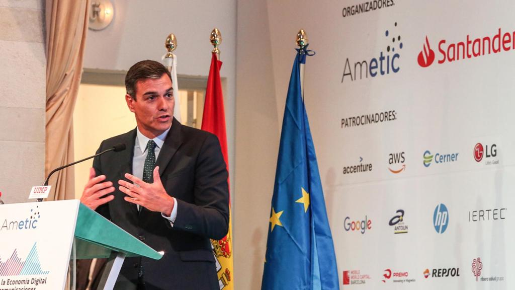 Pedro Sánchez en la clausura del 33 Congreso de Ametic.
