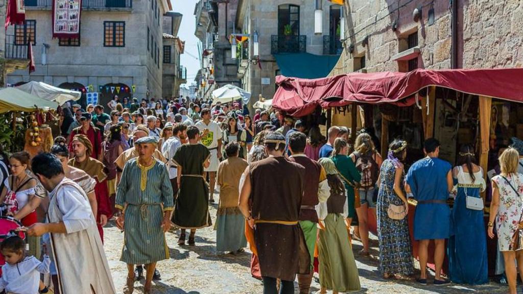Mercado medieval en la Feira Franca