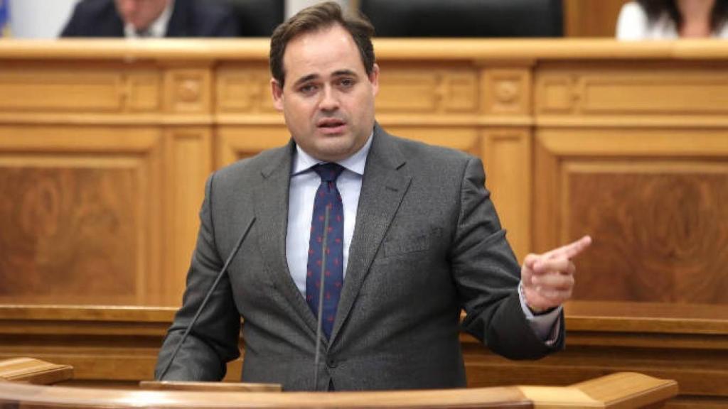 Paco Núñez este jueves en las Cortes de Castilla-La Mancha