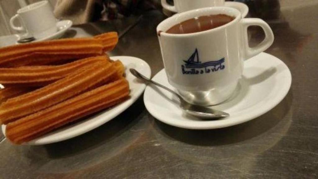 Chocolate con churros de Bonilla