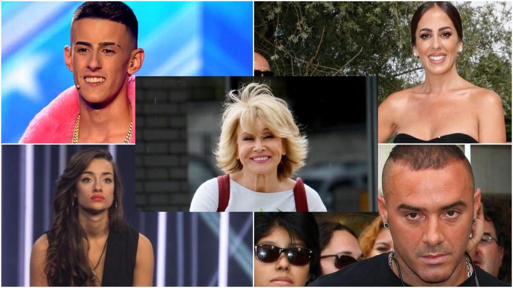 Mila Ximénez, Anabel Pantoja, Adara Molinero, 'El Cejas' y Dinio.