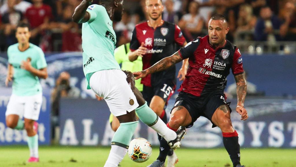 Lukaku en el encuentro ante Cagliari