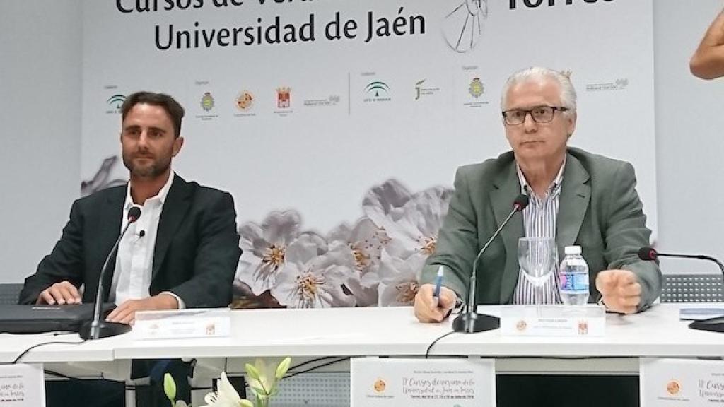 Hervé Falciani junto con Baltasar Garzón.