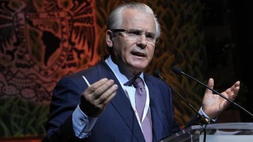 Baltasar Garzón, en una de sus muchas charlas internacionales.