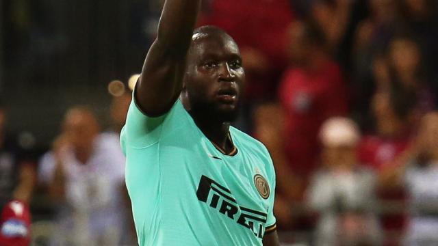 Lukaku celebra el gol ante el Cagliari