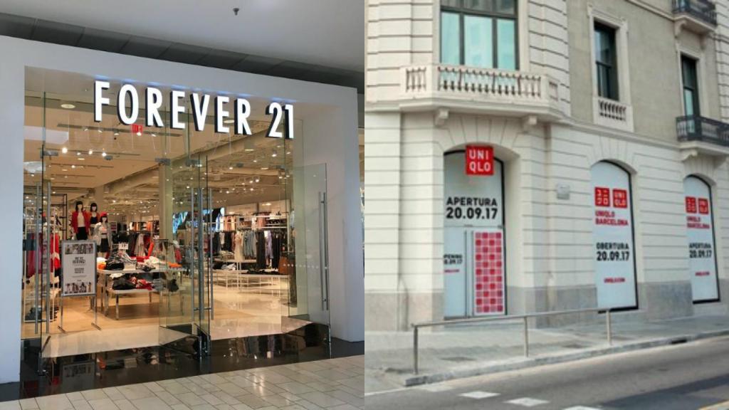 Tiendas Forever 21 y Uniqlo.