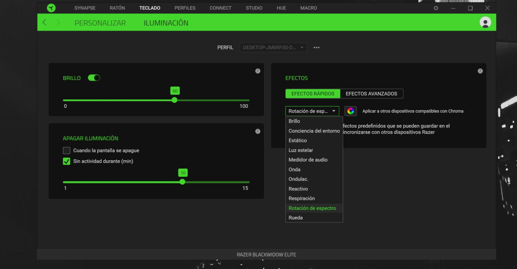 razer blackwidow elite 8