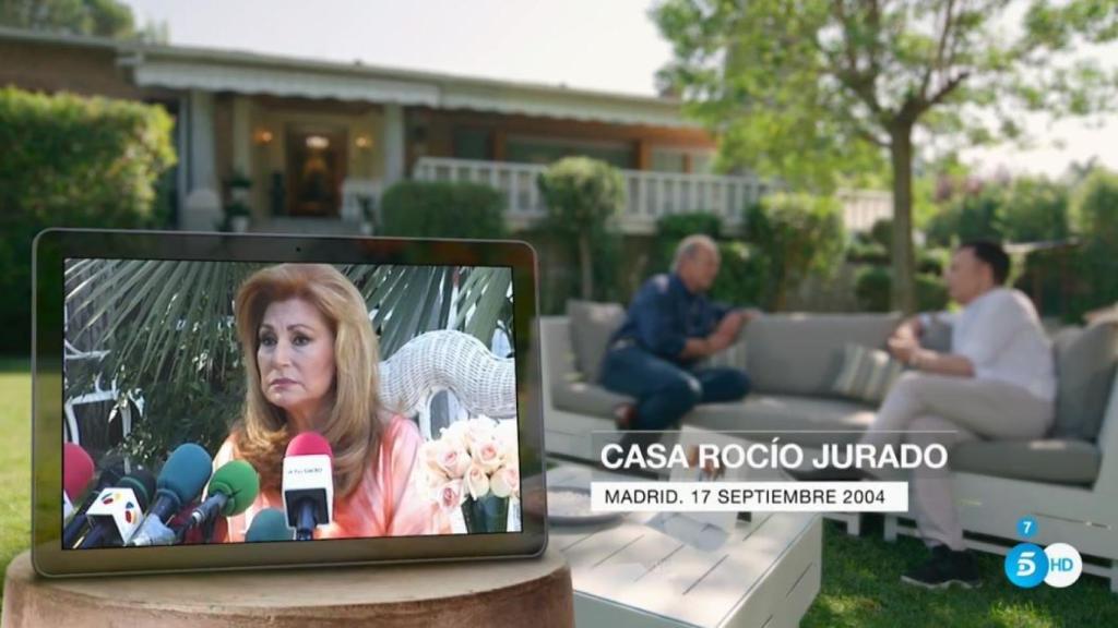 Rocío Jurado en el momento en que confesó que padecía cáncer de páncreas.