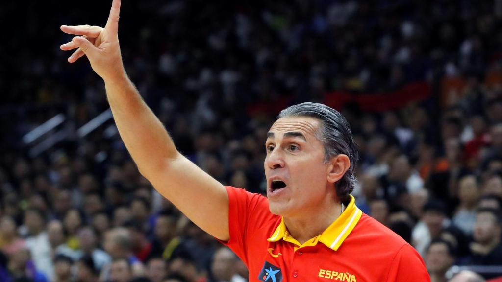 Scariolo, durante un momento del partido ante Serbia