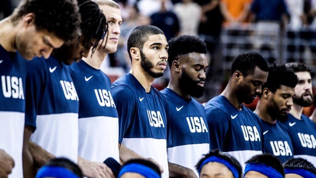 Estados Unidos, en la previa de un partido del Mundial de China