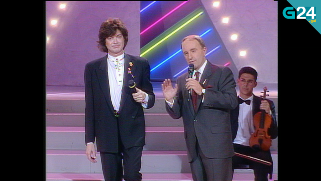 Camilo Sesto, un habitual de la TVG que cantó la Rianxeira en Luar