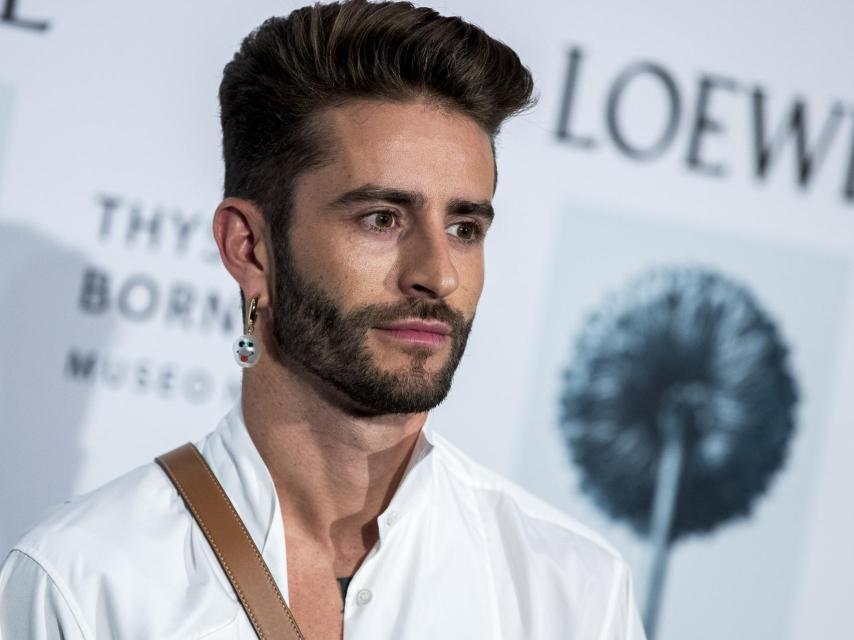 Pelayo Díaz ha acudido a la presentación de la exposición de Loewe.