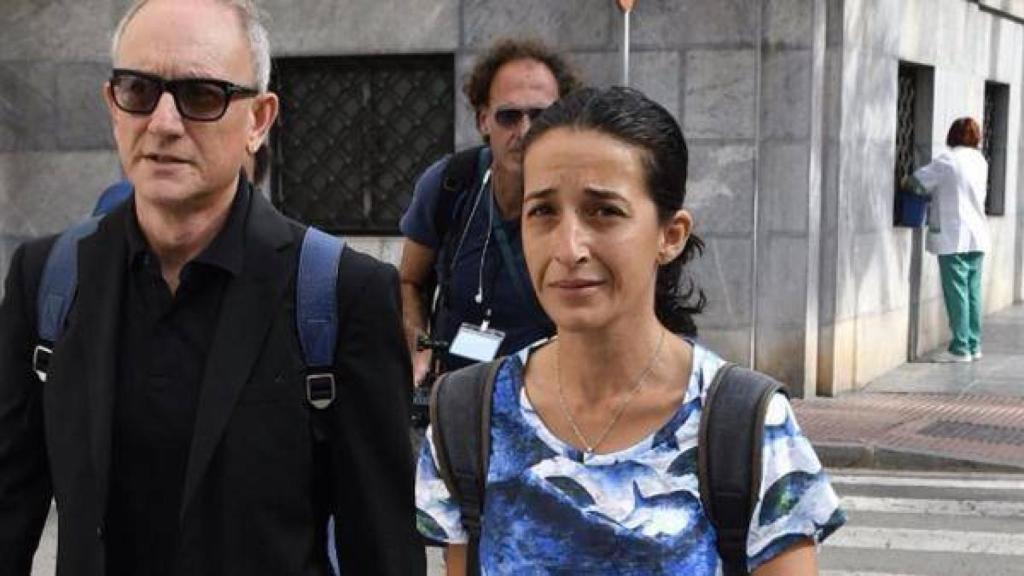 Patricia Ramírez al llegar al juzgado