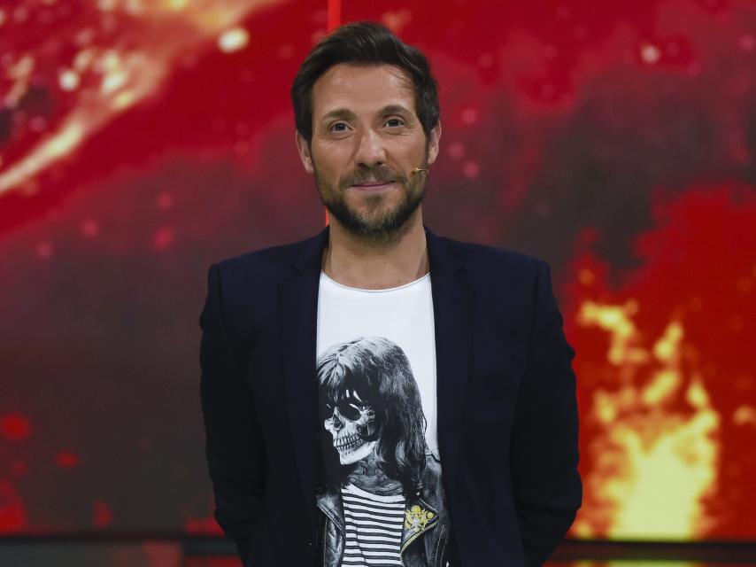 Antonio David en el año 2017 en el plató de 'Supervivientes'.