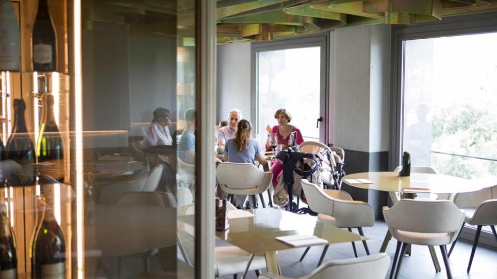 El restaurante con vistas a la montaña