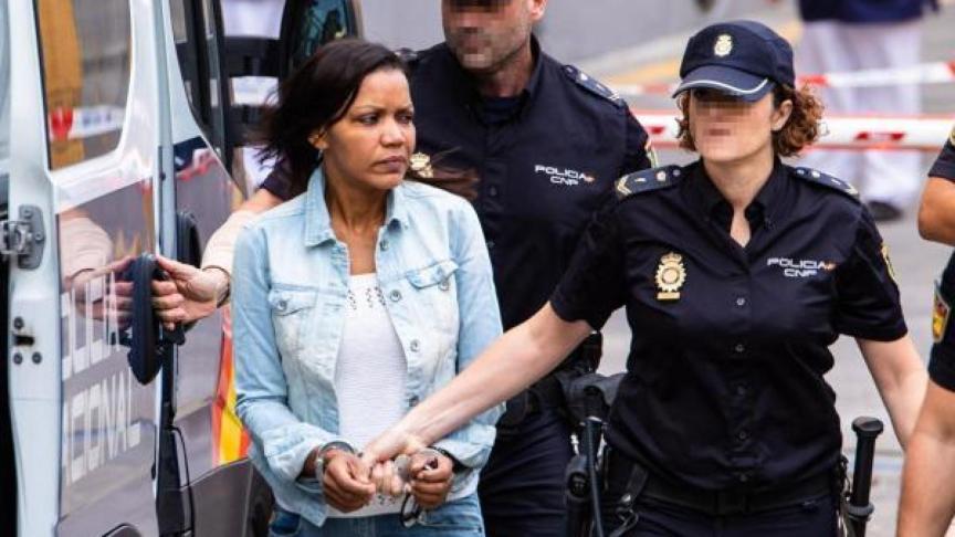 Ana Julia Quezada a su llegada este miércoles a la Audiencia Provincial de Almería.