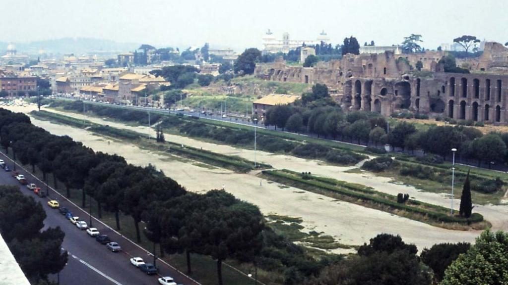 El Circo Máximo de Roma en 1978.
