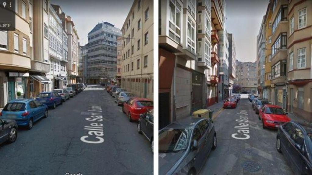 Vista de la calle San Juan, a la izquierda; y San José, a la derecha (Google Maps)