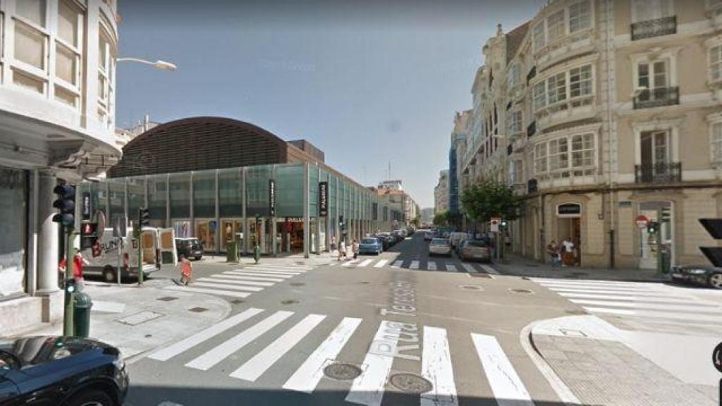 Vista de un lateral de la Plaza de Lugo (Google Maps)