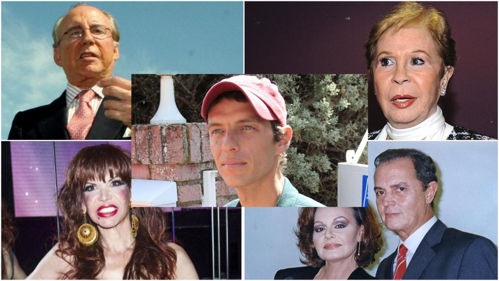 Montaje de Ruiz Mateos, Lina Morgan, 'La Veneno', 'Junior' y 'Camilín' en el centro.