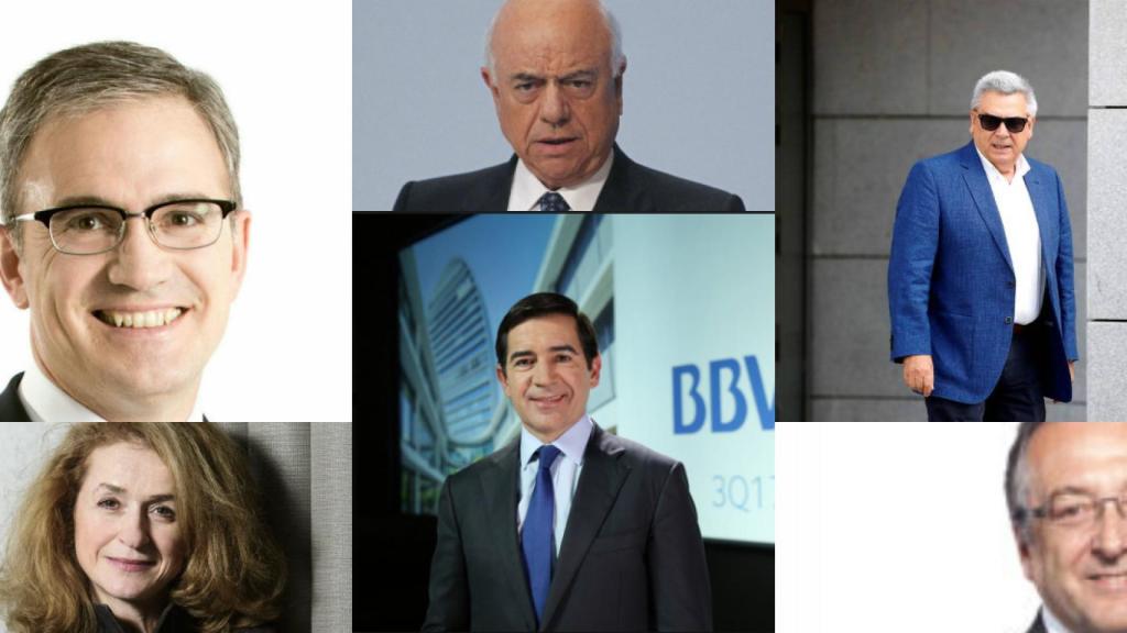 Eduarzo Arbizu, María Jeús Arribas, Francisco González, Carlos Torres, Julio Corrochano y José Luis Santos.