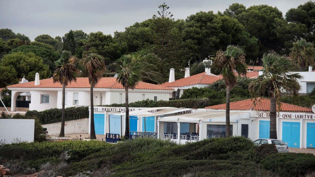 Vista exterior de la gran finca de Susana Gallardo en la que ha tenido lugar la boda.