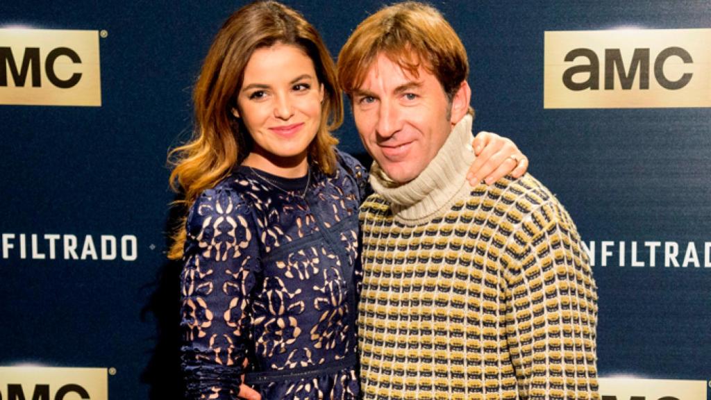 Marta Torné y Antonio de la Torre en la presentación de 'El infiltrado' (AMC)