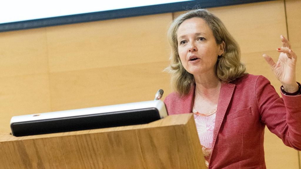 La ministra de Economía en funciones, Nadia Calviño.