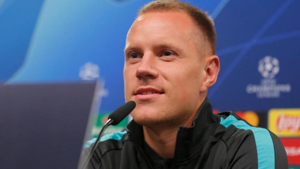 Ter Stegen, en la rueda de prensa previa a la Champions League