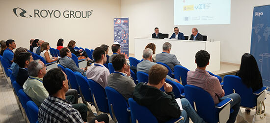 Raúl Royo, centro, destacó la importancia para el Grupo Royo de participar en proyectos de I+D.