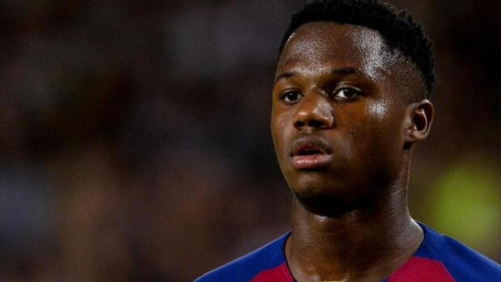 Ansu Fati en un partido con el Barcelona. Foto: fcbarcelona.es
