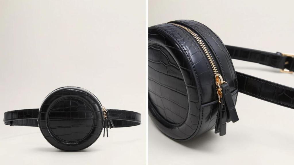 Riñonera de Mango en color negro.