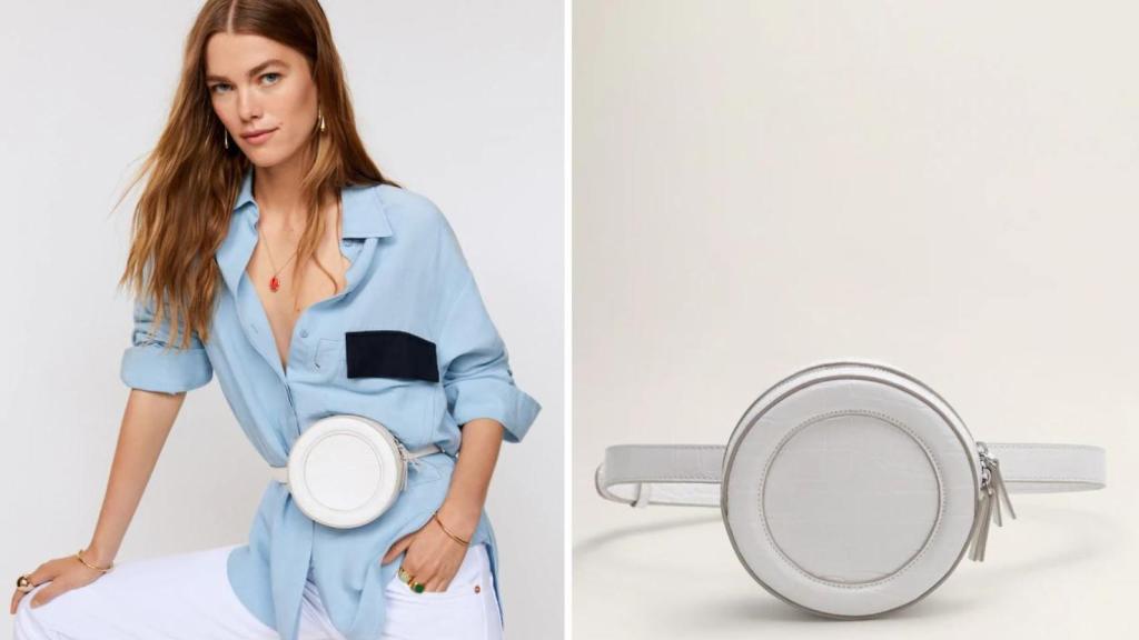 Modelo con bolso de Mango modelo Coco.