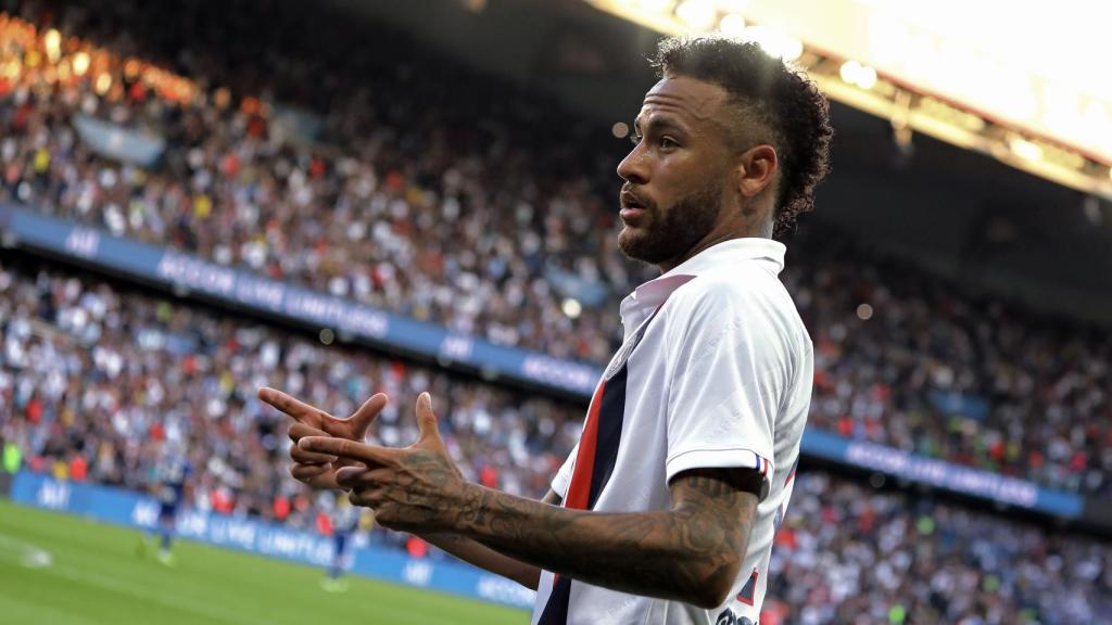 Neymar frente al Estrasburgo
