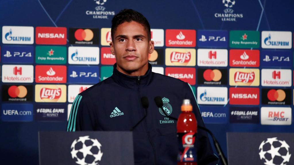 Varane, en rueda de prensa previa a la Champions League