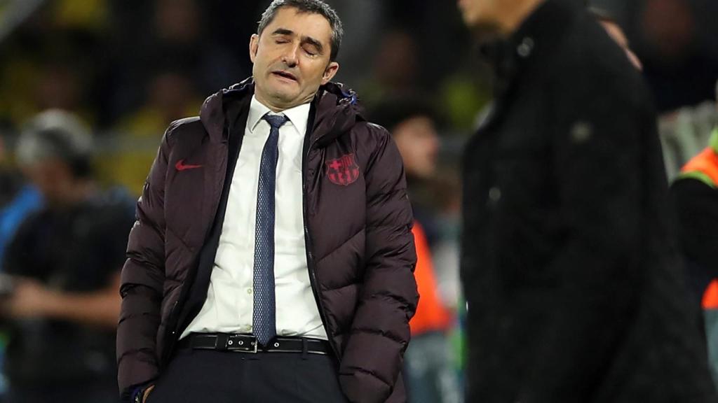 Valverde en el encuentro frente al Dortmund