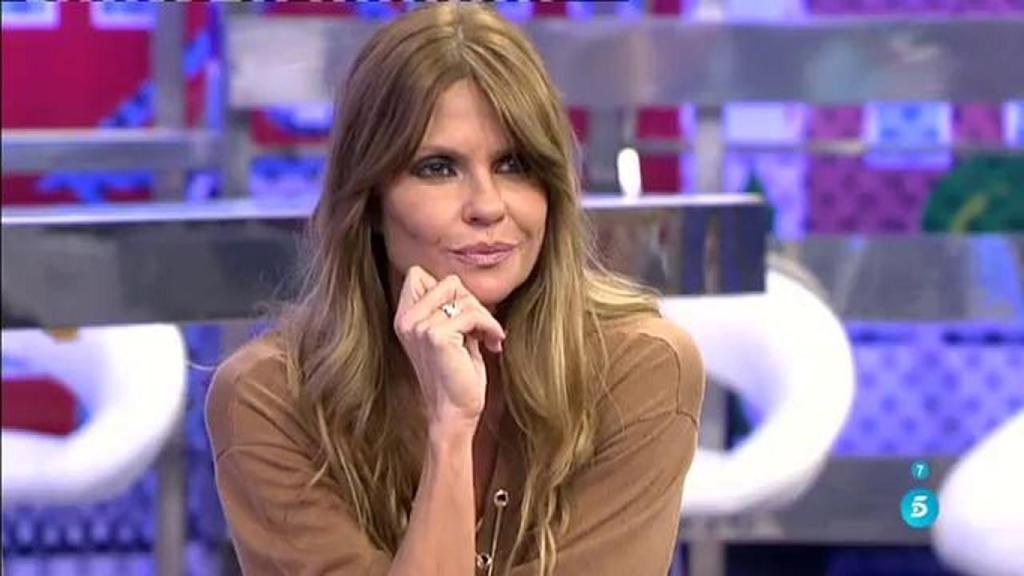 Makoke en el plató de 'Sálvame'.