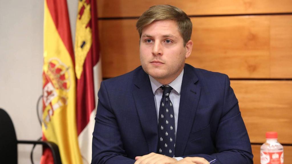 Nacho Hernando, consejero de Fomento de Castilla-La Mancha, este miércoles en las Cortes. Foto: Óscar Huertas