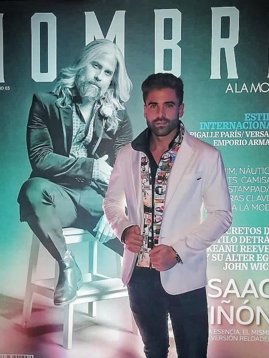 Sergio Ayala en el evento de presentación de la revista 'Hombre a la moda'.