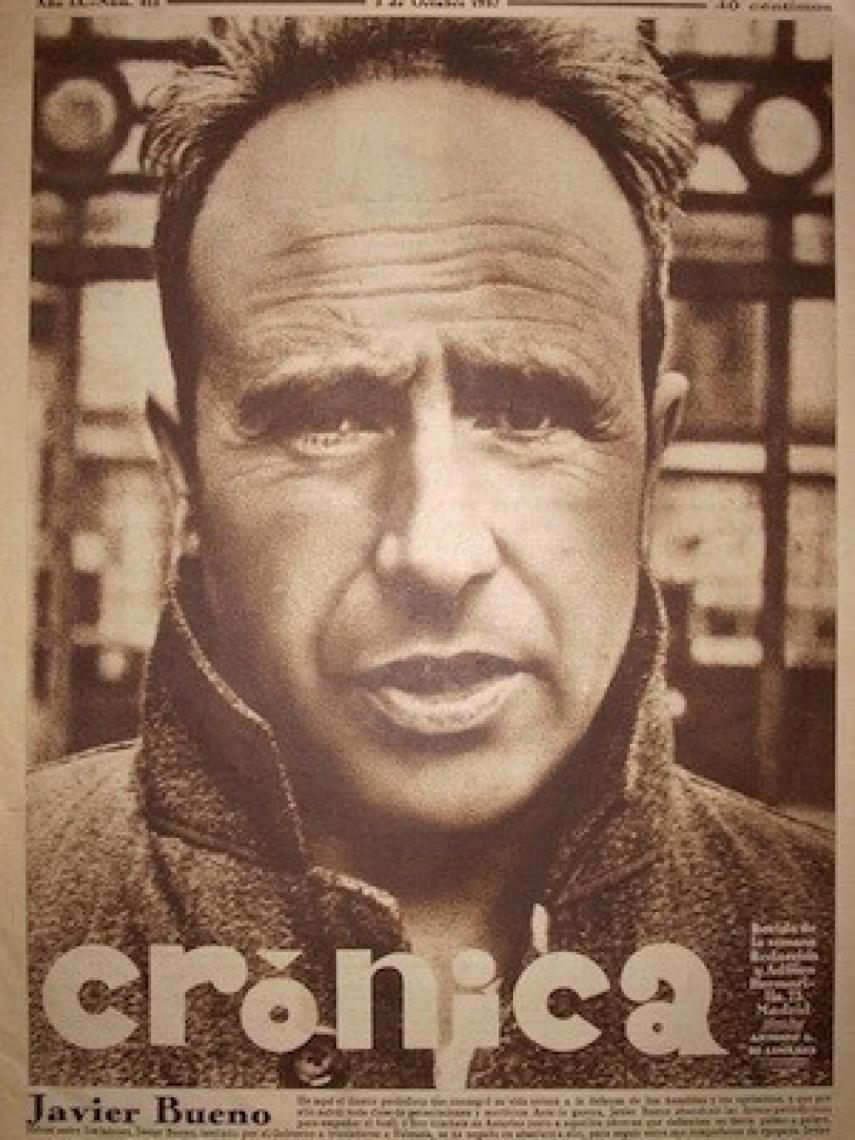 Imagen de Javier Bueno tomada de un recorte.