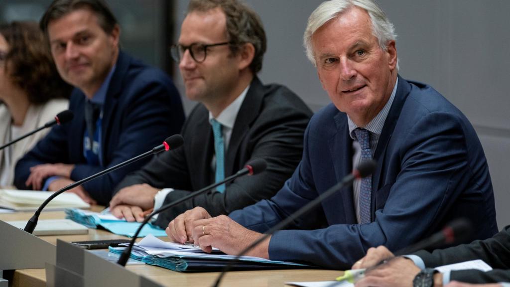 El negociador de la UE para el 'brexit', Michel Barnier, durante la ronda celebrada este viernes