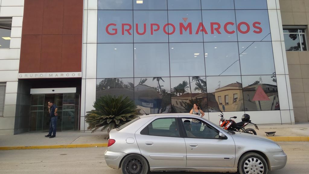 Imagen de las oficinas del Grupo Marcos el jueves pasado, 19 de septiembre.