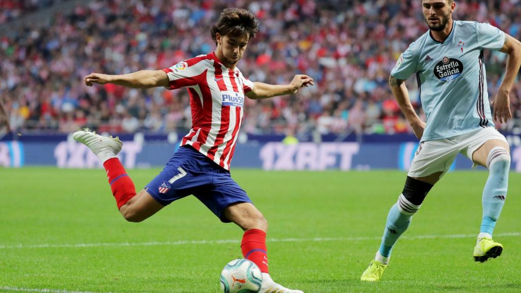 Joao Félix  durante el partido ante el Celta.