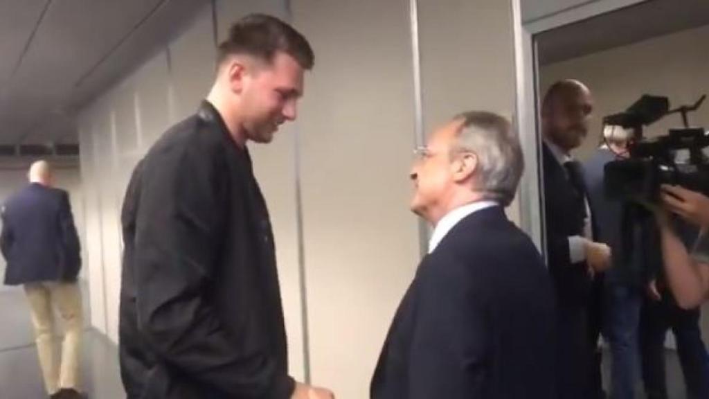 Luka Doncic y Florentino Pérez